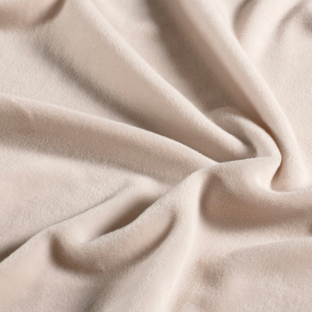 Supersoft Velvet tissu Unicolore Beige