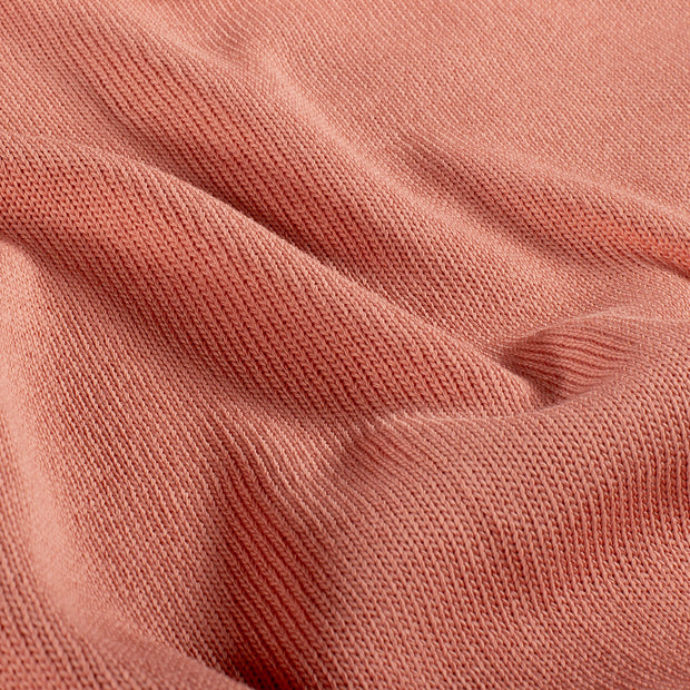 Heavy Knit fabric Unicolour Coral