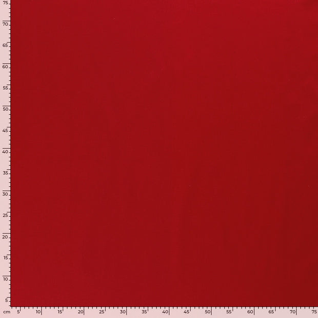 Twill Stretch fabric Unicolour Red