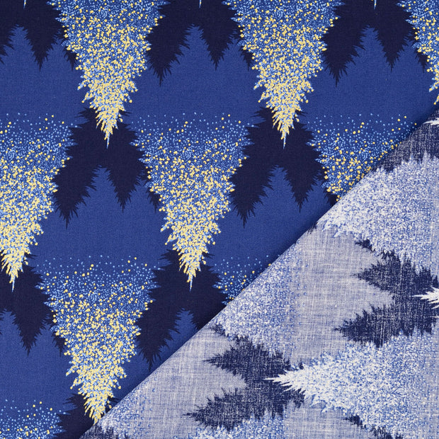  tissu Bleu Marine imprimé 