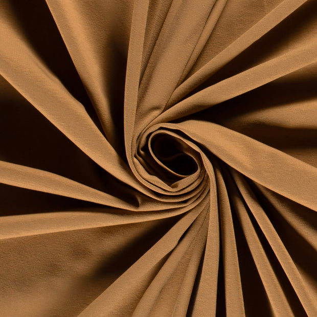 Jersey fabric Unicolour Camel