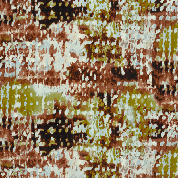 Viscose Vortex Jersey tissu Marron mat 