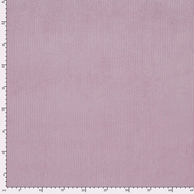 Velours Côtelé 4.5w tissu Unicolore Lilas