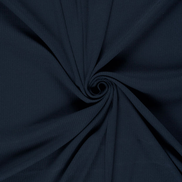 Rib Jersey fabric Navy 