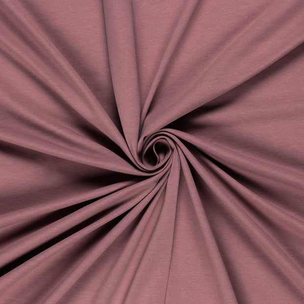 Jersey de Coton GOTS tissu Mauve 