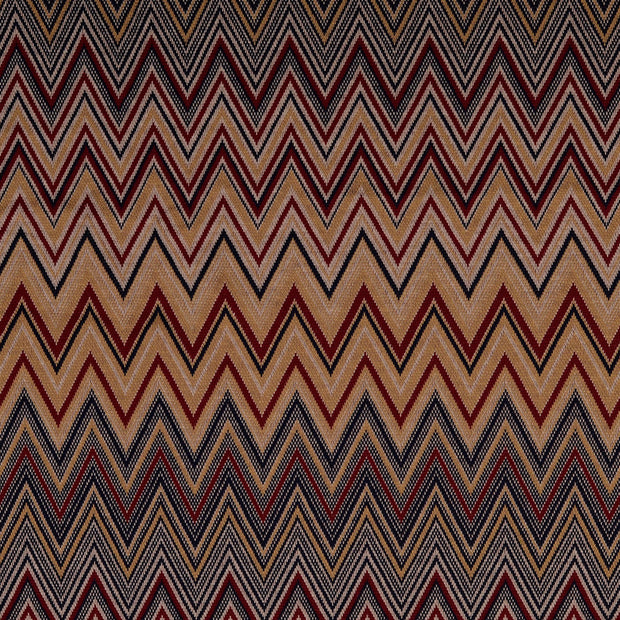 Jacquard Jersey fabrik Zigzag Mehrfarbig