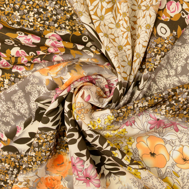Popeline de Viscose tissu Beige 