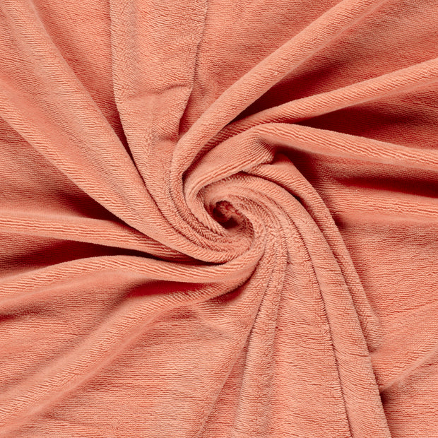 Polaire de Bambou tissu Saumon 