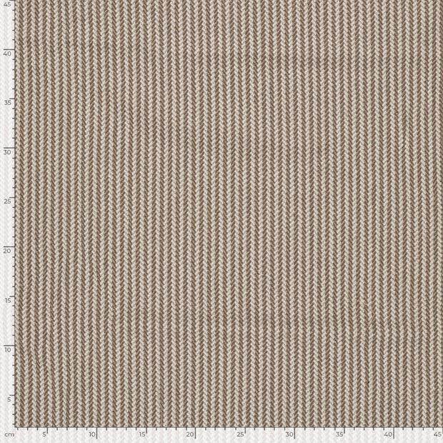 Jacquard tissu rayures Gris taupe