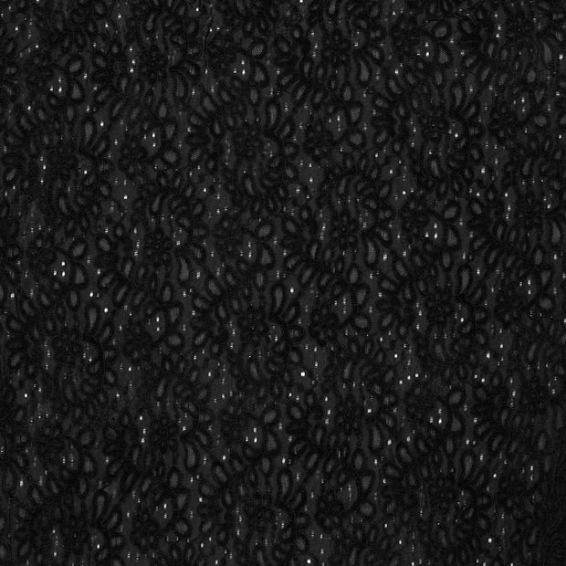 Chenille tissu Noir 