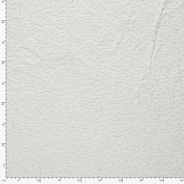 Chenille fabric Unicolour White