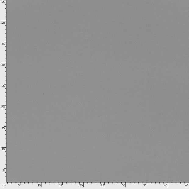 French Terry fabric Unicolour Grey