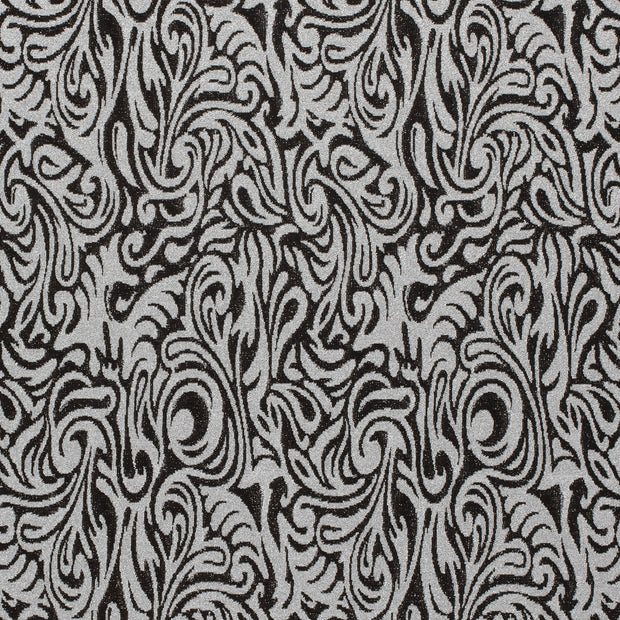 Jacquard tissu Argent légèrement brillant 
