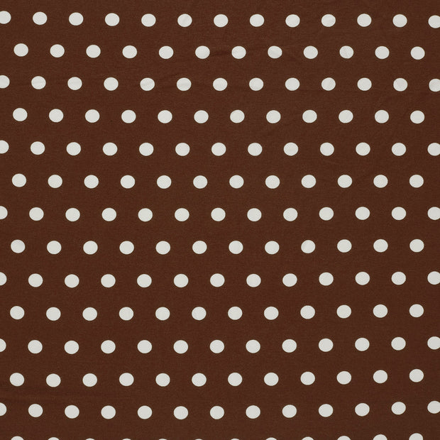 Viscose Vortex Jersey tissu Marron mat 