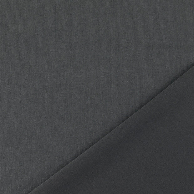 Scuba fabric dark grey yarn dyed 