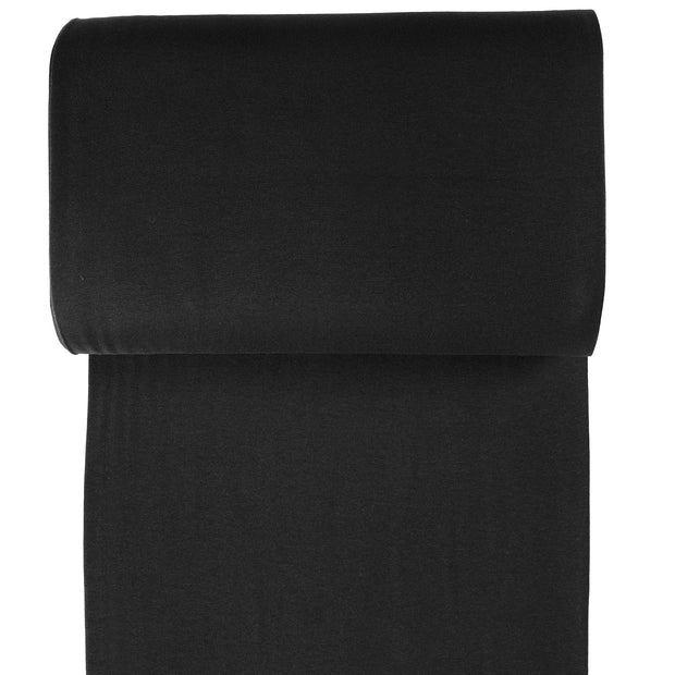 Cuff Material GOTS organic fabric Black matte 