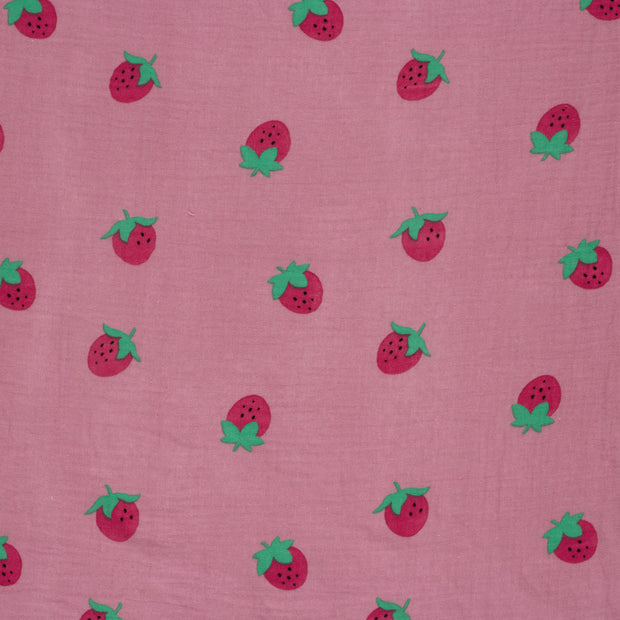 Muslin fabric Pink matte 