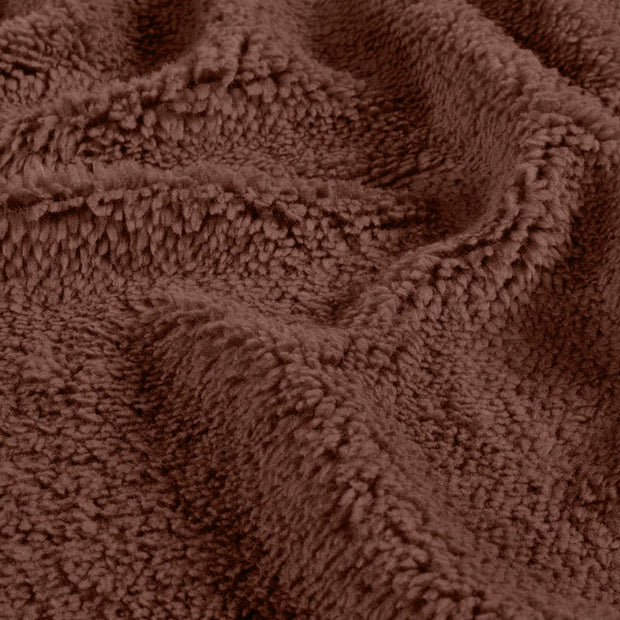 Sherpa Fleece tissu Unicolore Rouiller