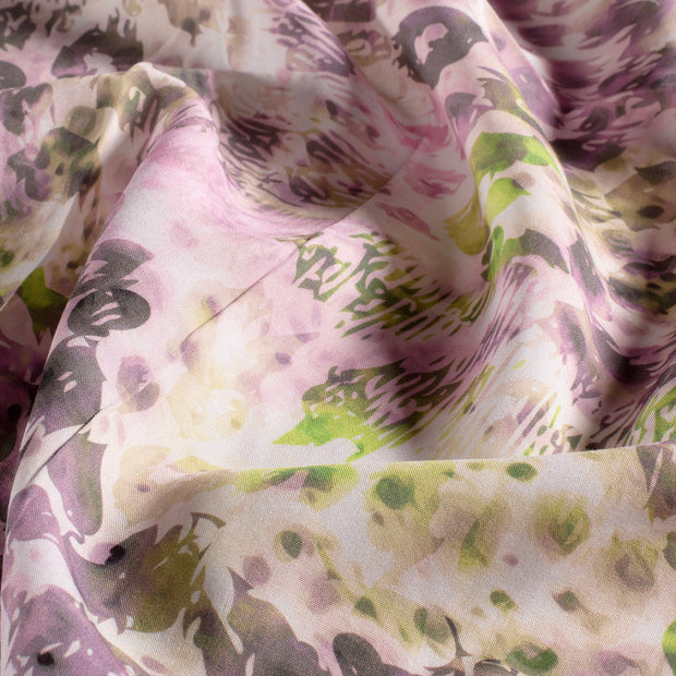 Viscose Poplin fabric Abstract Lavender