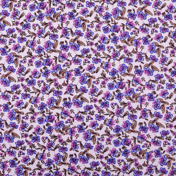 Sergé de Viscose tissu fleurs 