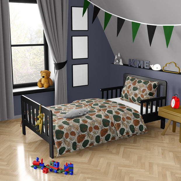 Linen Look fabric Dark Green matte 