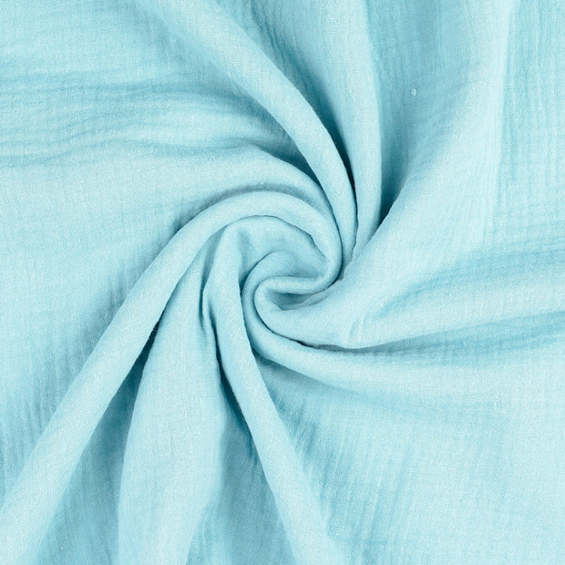Muslin fabric turquoise 