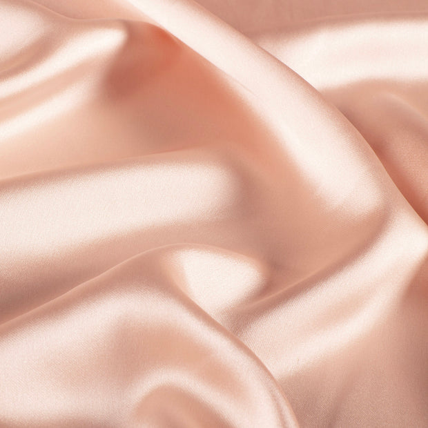 Satin tissu Unicolore Rose clair