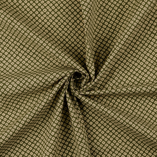Cotton Poplin fabric Olive Green 