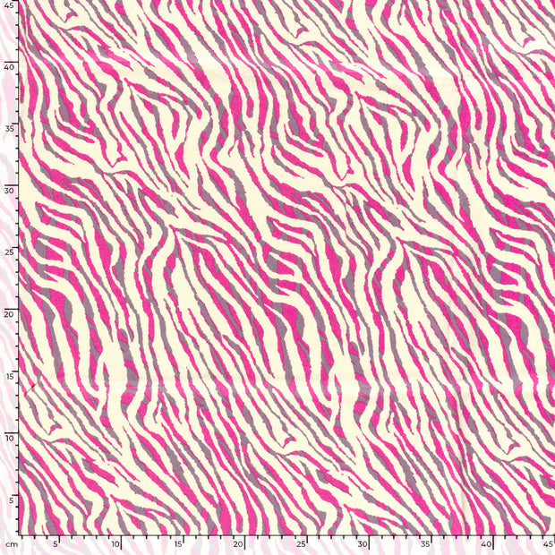 Viscose Satin tissu Abstrait Rose