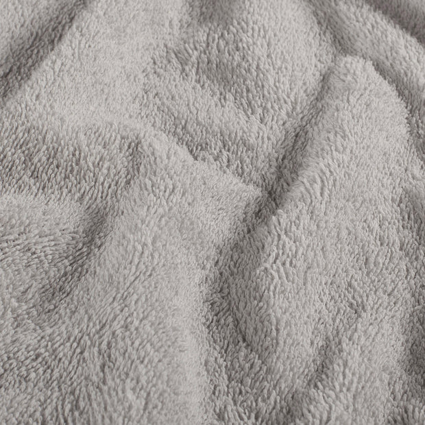 Terry Towelling fabric Unicolour Light Grey