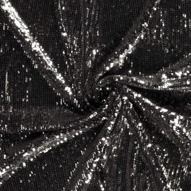 Velours tissu Argent Paillettes 