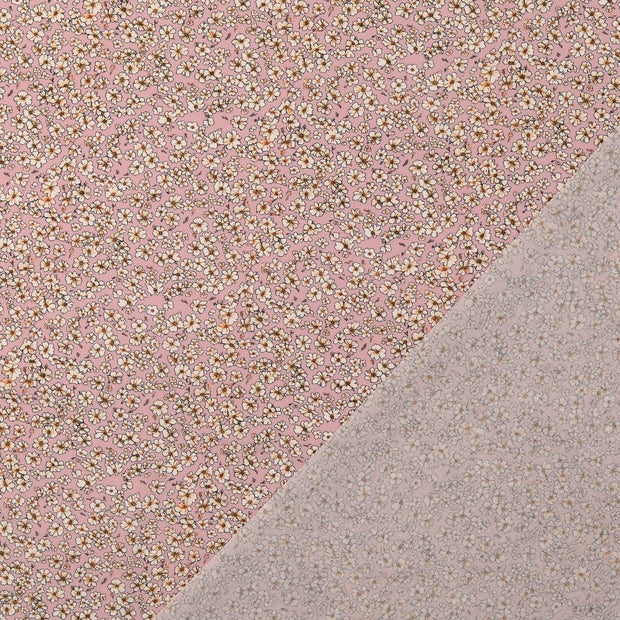 Voile fabric Old Pink digital printed 