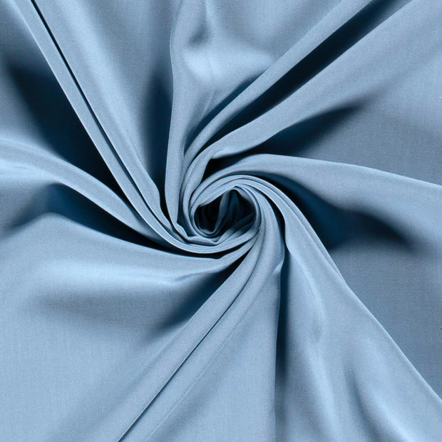 Bambou Poplin tissu Unicolore Indigo