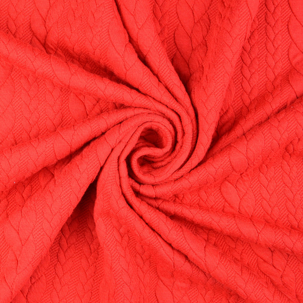 jacquard tissu rouge 
