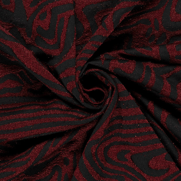 Jacquard fabrik Abstrakt Dunkelrot
