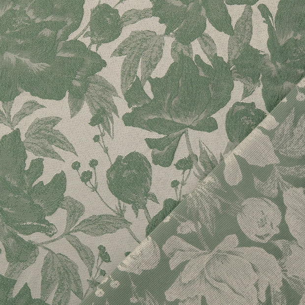 Jacquard tissu Vert Forêt jacquard 