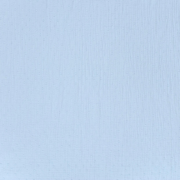 Muslin fabric Light Blue matte 