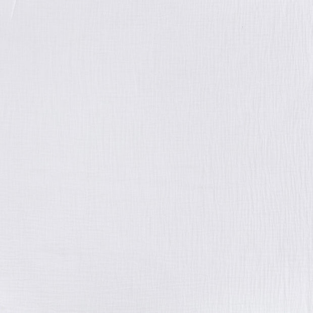 Double gaze très large tissu Blanc optique mat 