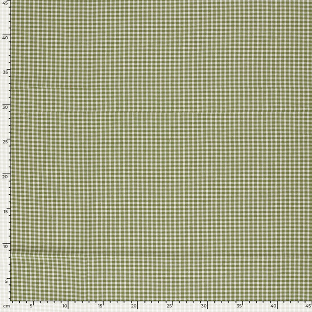  fabric Checks Green