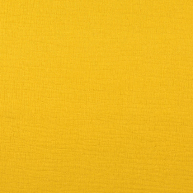 double gaze tissu Unicolore Ocre