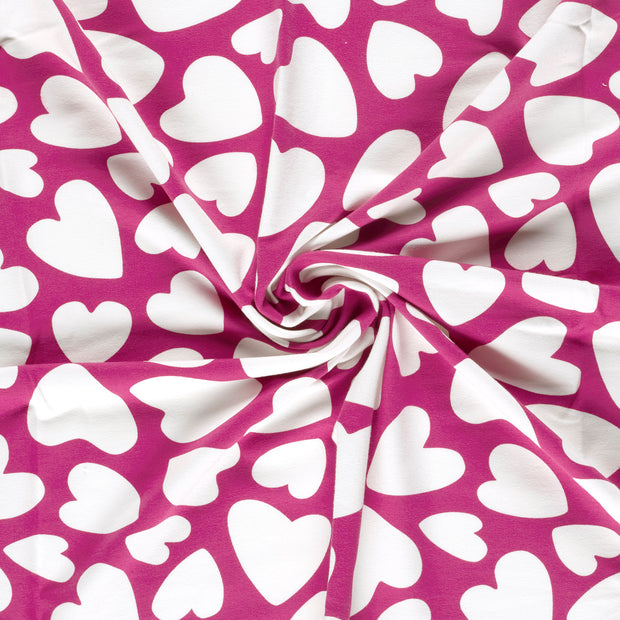 French Terry fabric Fuchsia digital printed 