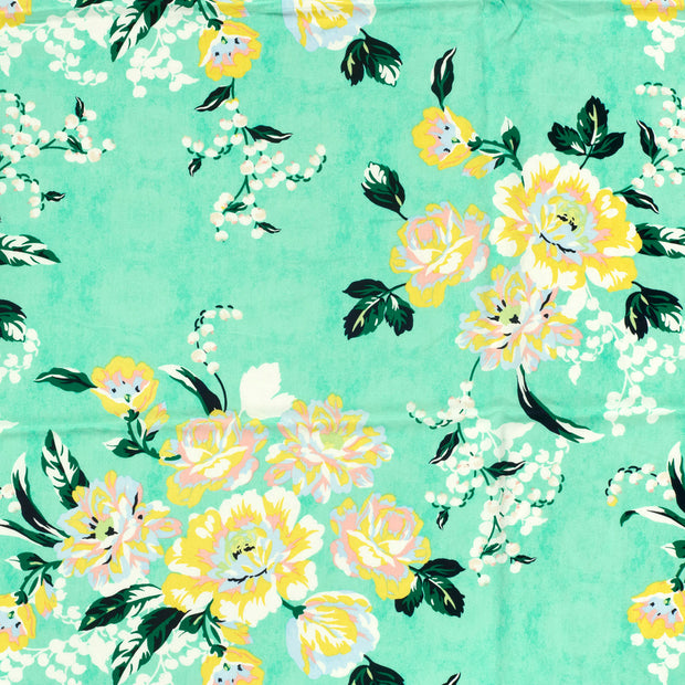 Bamboo Poplin fabric Mint matte 