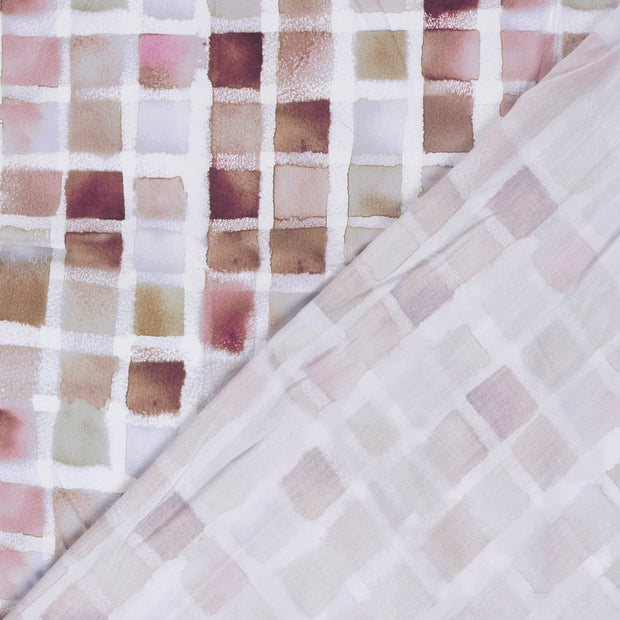 Viscose Poplin fabric Abstract printed 