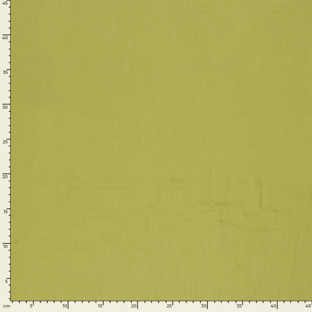 Popeline de Viscose tissu Unicolore Vert Citron