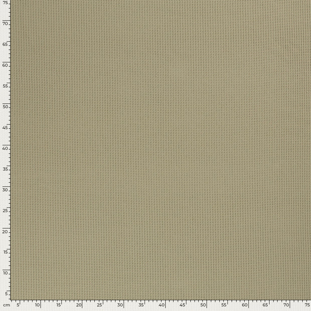 Knitted Waffle fabric Unicolour Olive Green