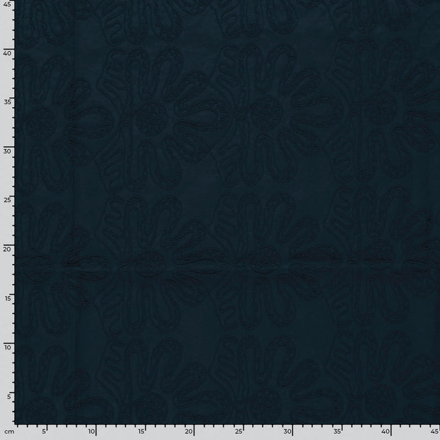 Cotton Poplin fabric Unicolour Navy