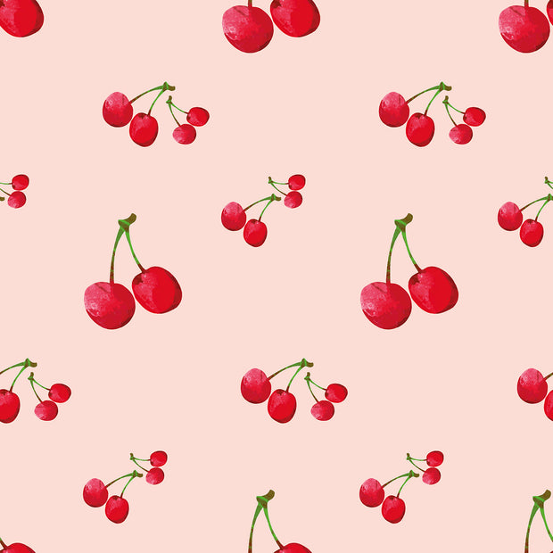 Aqua Protect (imperméable) tissu cerises Rose clair