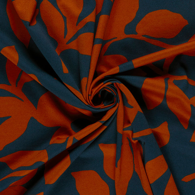 Milano tissu Brique imprimé 
