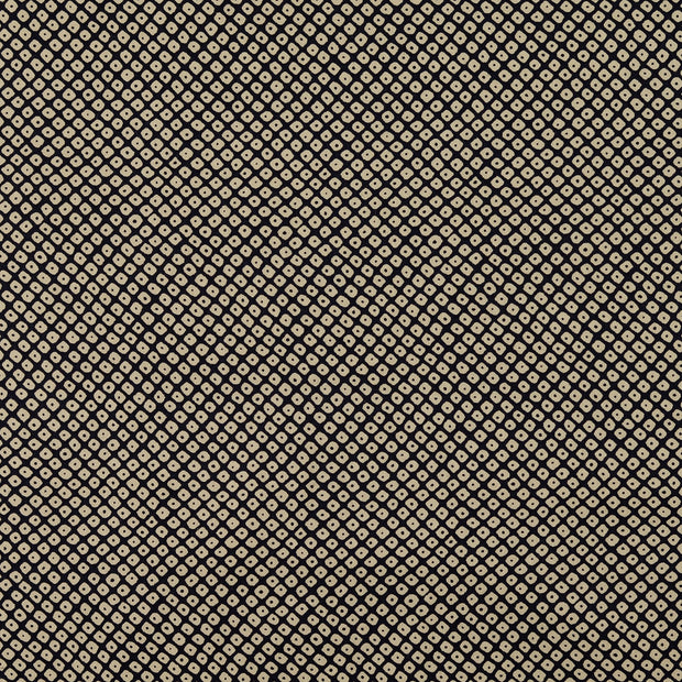 Cotton Poplin fabric Diamonds Navy