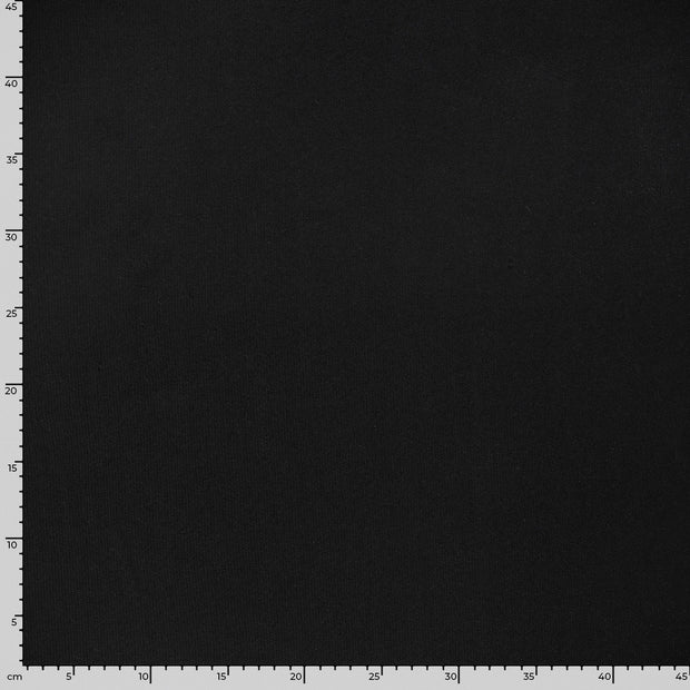 Heavy Knit fabrik Uni Schwarz
